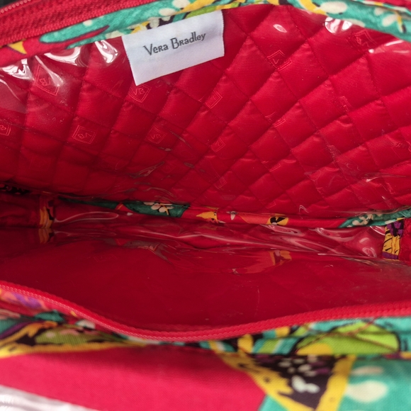 Vera Bradley Red Floral Travel Bag - Picture 4 of 8